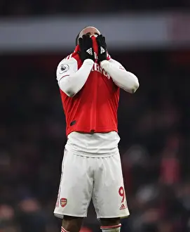 Arsenal V Chelsea 2019-20 Prints: Arsenal's Alexandre Lacazette Reacts After Arsenal FC vs Chelsea FC