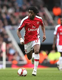 Arsenal V Blackburn Rovers 2008-9 Prints: Arsenal's Alexandre Song Shines: 4-0 Crush of Blackburn Rovers, Emirates Stadium, 2009