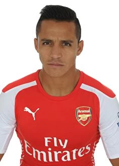 Images Dated 7th August 2014: Arsenal's Alexis Sanchez at 2014-15 Photocall