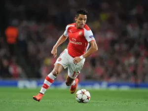 Arsenal V Besiktas 2014/15 Prints: Arsenal's Alexis Sanchez in Action: Arsenal vs Besiktas