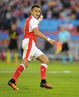 Arsenal's Alexis Sanchez in Action: Arsenal vs Manchester City Pre-Season Clash, Gothenburg 2016