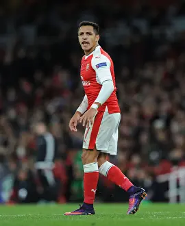 Arsenal V PFC Ludogorets Razgrad 2016-17 Prints: Arsenal's Alexis Sanchez in Action against Ludogorets Razgrad in 2016-17 UEFA Champions League
