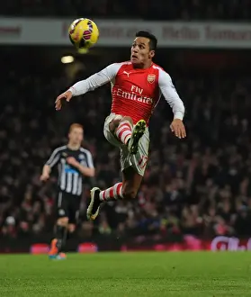 Arsenal V Newcastle United 2014/15 Prints: Arsenal's Alexis Sanchez in Action Against Newcastle United (Premier League 2014/15)