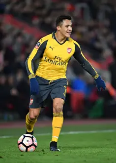 Arsenal's Alexis Sanchez in FA Cup Action against Southampton