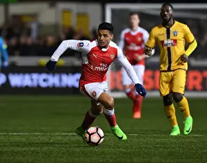 Arsenal's Alexis Sanchez in FA Cup Fifth Round Clash Against Sutton United