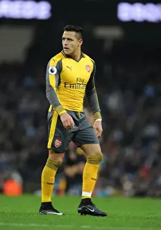 Manchester City V Arsenal 2016-17 Prints: Arsenal's Alexis Sanchez Faces Manchester City in Premier League Clash (December 2016)