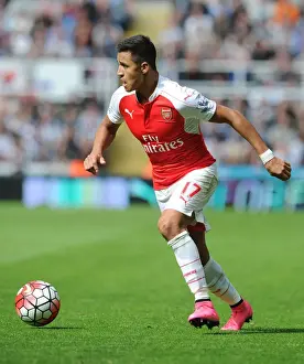 Newcastle United V Arsenal 2015-16 Prints: Arsenal's Alexis Sanchez Faces Newcastle United in Premier League Clash (2015-16)