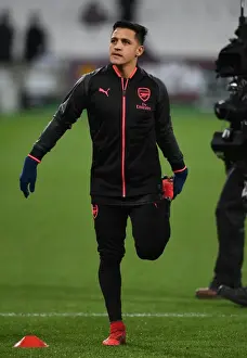 West Ham United V Arsenal 2017-18 Prints: Arsenal's Alexis Sanchez Gears Up for West Ham Clash (2017-18)