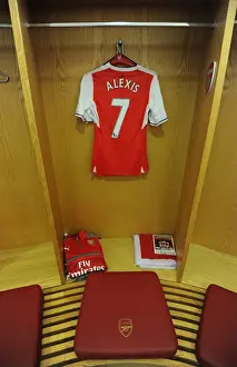 Arsenal V Everton 2016-17 Prints: Arsenal's Alexis Sanchez: A Moment Before the Arsenal v Everton Clash (2016-17)