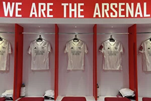 Arsenal v Liverpool FA Cup 2023-24 Collection: Arsenal's All-White Kit: A Unified Stand Against Knife Crime