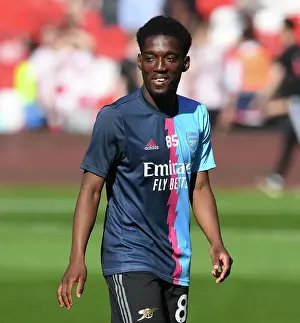 Nottingham Forest V Arsenal 2022-23 Prints: Arsenal's Amario Cozier-Duberry Prepares for Nottingham Forest Clash in Premier League (May 2023)