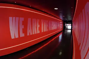 Arsenal V Chelsea 2022-23 Prints: Arsenal's We Are The Arsenal Slogan: Arsenal FC vs Chelsea FC