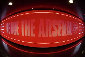 Arsenal's We Are The Arsenal Tunnel Slogan: Arsenal FC vs Chelsea FC, Premier League 2022-23, Emirates Stadium