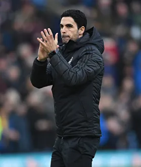 Burnley V Arsenal 2019-20 Prints: Arsenal's Arteta Applauds Fans After Burnley Victory, Premier League 2019-20