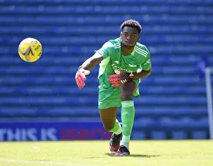 Glasgow Rangers V Arsenal 2021-22 Prints: Arsenal's Arthur Okonkwo Faces Rangers in Pre-Season Friendly at Ibrox Stadium