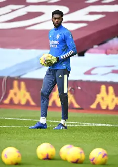 Arsenal's Arthur Okonkwo at Empty Villa Park: Aston Villa vs Arsenal, Premier League 2021