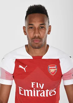 Arsenal's Aubameyang at 2018/19 First Team Photo Call
