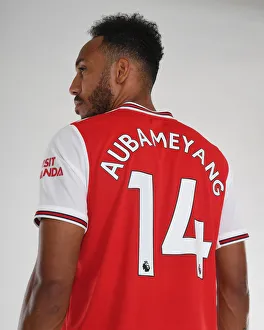 Arsenal's Aubameyang at 2019-2020 Team Photocall