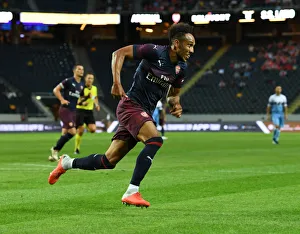 Arsenal's Aubameyang in Action: Arsenal vs. SS Lazio (2018)