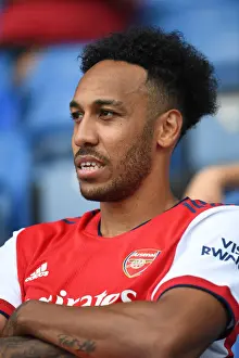 Glasgow Rangers V Arsenal 2021-22 Prints: Arsenal's Aubameyang in Action: Arsenal vs Rangers Pre-Season Clash, Glasgow 2021