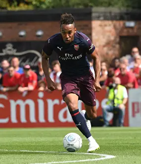 Arsenal's Aubameyang in Action: Pre-Season Clash against Borehamwood (2018)