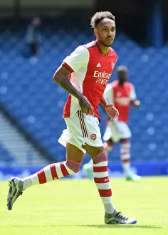 Arsenal's Aubameyang in Action against Rangers in 2021 Pre-Season Friendly