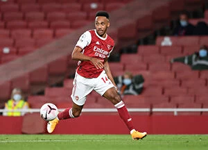 Arsenal v West Ham United 2020-21 Collection: Arsenal's Aubameyang in Action against West Ham United (2020-21)