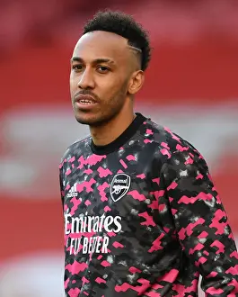 Arsenal's Aubameyang Alone: UEFA Europa League Semi-Final vs Villarreal at Empty Emirates Stadium