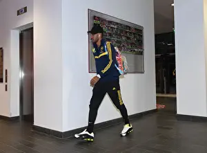 Arsenal's Aubameyang Arrives at Emirates Stadium for Europa League Clash vs Eintracht Frankfurt