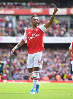 Arsenal's Aubameyang Celebrates Win Against Burnley in 2019-20 Premier League