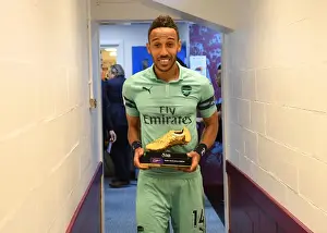 Burnley V Arsenal 2018-19 Prints: Arsenal's Aubameyang Claims 2018-19 Premier League Golden Boot at Burnley