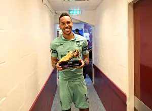 Burnley V Arsenal 2018-19 Prints: Arsenal's Aubameyang Claims 2018-19 Premier League Golden Boot at Burnley