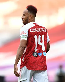 Arsenal's Aubameyang at Empty FA Cup Final Against Chelsea, 2020