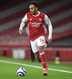 Arsenal's Aubameyang Faces Manchester City in Empty Emirates Stadium - Premier League 2021