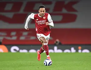 Arsenal's Aubameyang Faces Manchester City in Empty Emirates Stadium - Premier League 2021