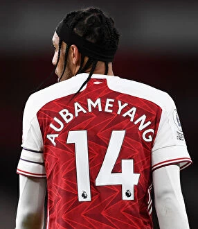 Images Dated 3rd April 2021: Arsenal's Aubameyang Faces Off Against Liverpool in Premier League Clash