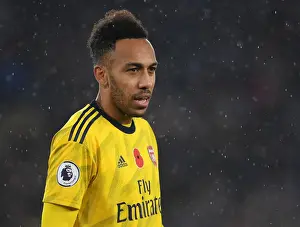 Leicester City V Arsenal 2019-20 Prints: Arsenal's Aubameyang Goes Head-to-Head with Leicester City in Premier League Showdown