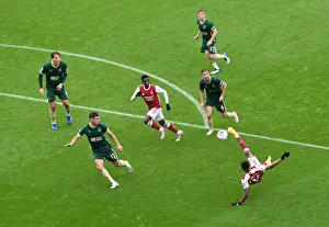 Arsenal V Sheffield United 2020-21 Prints: Arsenal's Aubameyang Goes for Overhead Kick Against Sheffield United