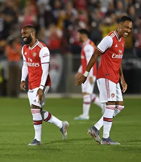 Arsenal's Aubameyang and Lacazette in Action against Colorado Rapids (2019-20)