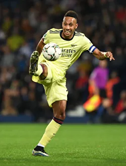 West Bromwich Albion V Arsenal - Carabao Cup 2021-22 Prints: Arsenal's Aubameyang Leads Team to Carabao Cup Victory over West Bromwich Albion