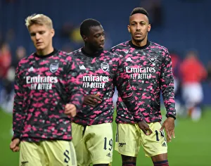 Arsenal's Aubameyang Prepares for Carabao Cup Battle against West Bromwich Albion