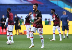 Arsenal V Manchester City - FA Cup Semi-Final 2019-20 Prints: Arsenal's Aubameyang Prepares for FA Cup Semi-Final Showdown Against Manchester City