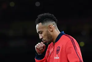 Arsenal V Manchester City 2019-20 Prints: Arsenal's Aubameyang Prepares for Manchester City Showdown - Premier League 2019/20