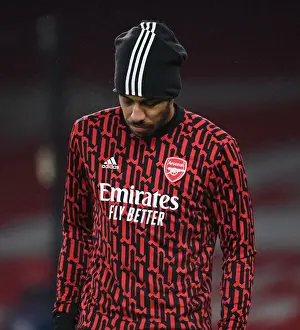 Arsenal's Aubameyang Prepares for Palace Clash in Empty Emirates Stadium (2020-21)