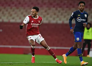 Arsenal V Southampton 2020-21 Prints: Arsenal's Aubameyang Scores: Arsenal vs Southampton, Premier League 2020-21
