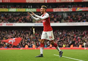 Arsenal V Stoke City 2017-18 Prints: Arsenal's Aubameyang Scores Brace: Arsenal's Victory Over Stoke City (April 2018)