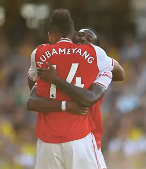 Watford V Arsenal 2019-20 Prints: Arsenal's Aubameyang Scores Brace: Arsenal's Victory Over Watford (2019-20)