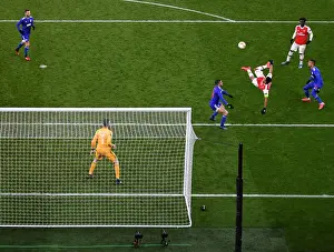 Arsenal V Olympiacos 2019-20 Prints: Arsenal's Aubameyang Scores Decisive Goal: Europa League Victory over Olympiacos