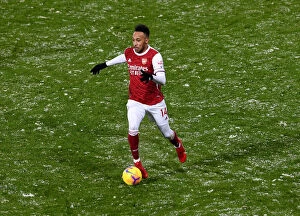 West Bromwich Albion v Arsenal 2020-21 Collection: Arsenal's Aubameyang Scores the Difference: Arsenal Triumph Over West Bromwich Albion in Intense