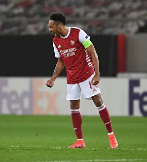 Arsenal V SL Benfica 2020-21 Prints: Arsenal's Aubameyang Scores Third in Europa League Win over Benfica